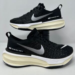 Nike Invincible Run 3 Women's Size 8.5 Black White Running Shoes DR2660-001